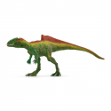 Dinosaurio Concavenator de Schleich con mandíbula articulada y joroba roja de juguete.