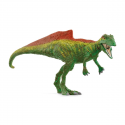 Dinosaurio Concavenator de Schleich con mandíbula articulada y joroba roja de juguete.