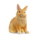 Conejo cabeza de león de juguete Schleich con diseño realista y melena detallada.