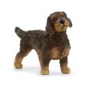 Figura realista de teckel de pelo duro de Schleich, juguete coleccionable de perro.
