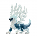 Figura de juguete del dragón de hielo de Eldrador con detalles realistas.