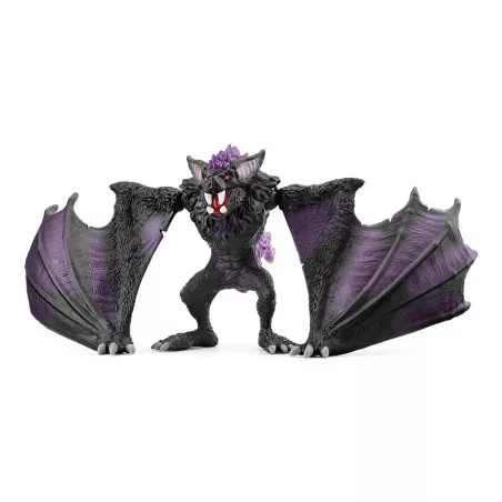 Murciélago de sombra de Eldrador Schleich con alas extensibles y colmillos afilados.