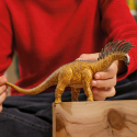 Figura de dinosaurio Bajadasaurus de Schleich con detalladas púas cervicales prehistóricas.