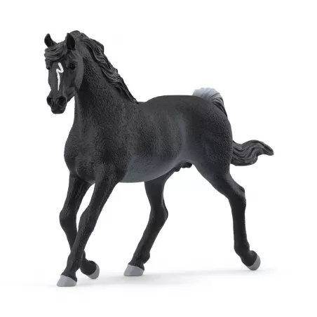 Figura de juguete de semental árabe de Schleich con diseño realista y detallado.
