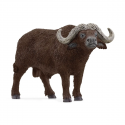 Figura detallada de búfalo cafre Schleich, juguete realista de animal de la sabana africana.