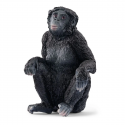 Figura realista de bonobo hembra de juguete marca Schleich para coleccionistas y niños.