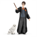 Figura de colección Schleich de Harry Potter con su lechuza Hedwig pintada a mano.