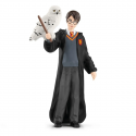 Figura de colección Schleich de Harry Potter con su lechuza Hedwig pintada a mano.