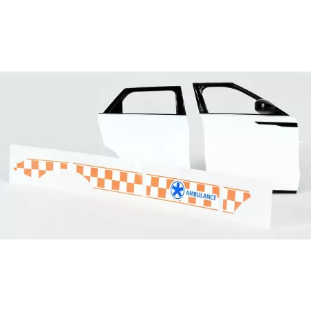 Puertas laterales de repuesto para Range Rover Ambulancia de juguete Bruder escala 1:16.