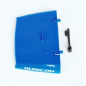 Capó azul de repuesto con soporte para coche de juguete Jeep Wrangler Rubicon Bruder escala 1:16.