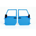 Puertas de repuesto azules para Jeep Wrangler Rubicon de Bruder a escala 1:16.