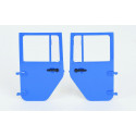 Puertas traseras izquierda y derecha de repuesto para Jeep Wrangler Rubicon azul de juguete Bruder escala 1:16.