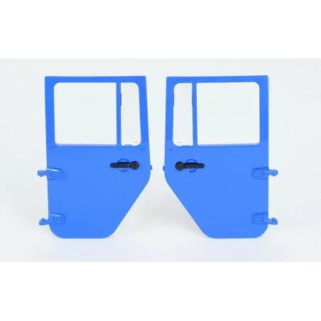 Puertas traseras izquierda y derecha de repuesto para Jeep Wrangler Rubicon azul de juguete Bruder escala 1:16.