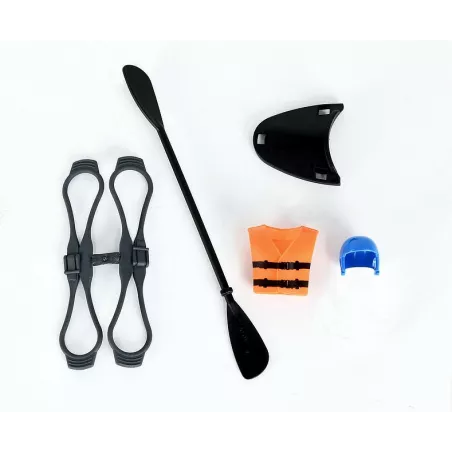 Bolsa organizadora Bruder para piezas pequeñas de kayak de juguete.