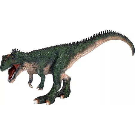 Figura deluxe de Giganotosaurus esculpida a mano con detalles realistas para coleccionistas de dinosaurios.