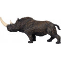 Figura detallada de rinoceronte lanudo de juguete para coleccionistas y juego educativo prehistórico.