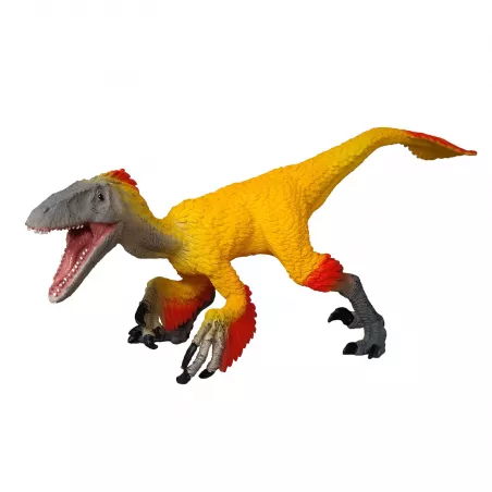 Figura realista de dinosaurio Deinonychus de Mojo para coleccionistas y paleontología.