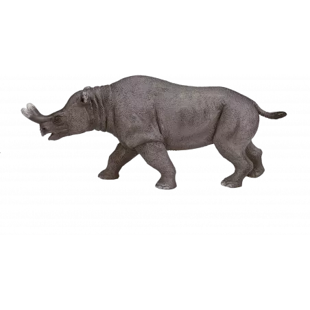 Figura detallada y realista de Brontotherium, herbívoro prehistórico de colección para paleontología.