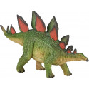 Figura de dinosaurio Stegosaurus verde de la marca Mojo con detalles realistas.