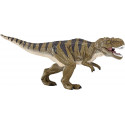 Tiranosaurio Rex de juguete marca Mojo con mandíbula móvil y detalles realistas prehistóricos.