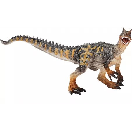 Figura detallada de dinosaurio Allosaurus con acabado realista para coleccionistas y juego educativo.