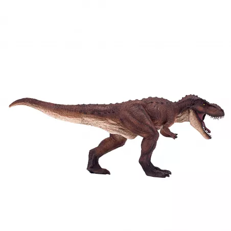 Figura de Deluxe T-Rex de Mojo con mandíbula móvil articulada y acabado pintado a mano para coleccionistas.