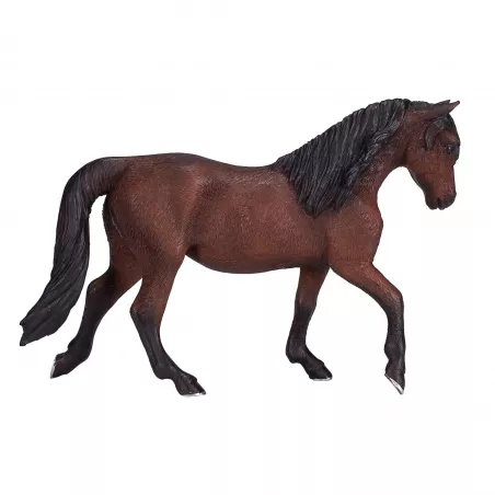 Figura de caballo Morgan semental pintado a mano con diseño realista para coleccionistas