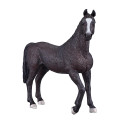 Figura de juguete de semental árabe negro de Mojo con detalles realistas.