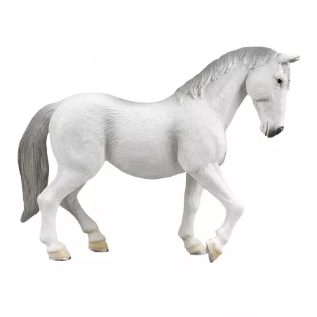 Figura detallada de yegua Lipizzaner de la marca Mojo para coleccionistas