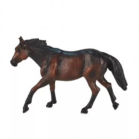 Figura detallada de caballo ceniza de juguete marca Mojo para coleccionistas y juego creativo.
