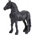 Caballo castrado frisón de juguete Mojo 387240 con detalles realistas y pelaje negro.