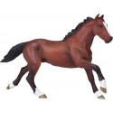 Figura coleccionable de caballo pura sangre Thoroughbred de Mojo, esculpido artesanal y detallado.