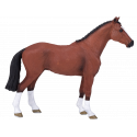 Figura realista de caballo holandés de juguete marca Mojo pintada a mano.