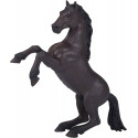 Figura realista de caballo Mustang negro de Mojo en movimiento para juego y exhibición.