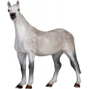 Figura decorativa realista de caballo Orlov trotón con detalles anatómicos de alta calidad.