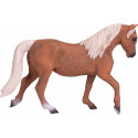 Figura de semental Morgan palomino marrón de Mojo con detalles realistas y porte majestuoso.