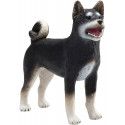 Figura detallada y realista de perro Shiba Inu para decoración y coleccionistas.