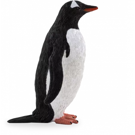 Figura de pingüino realista pintada a mano de la colección Mojo, juguete educativo y de colección.