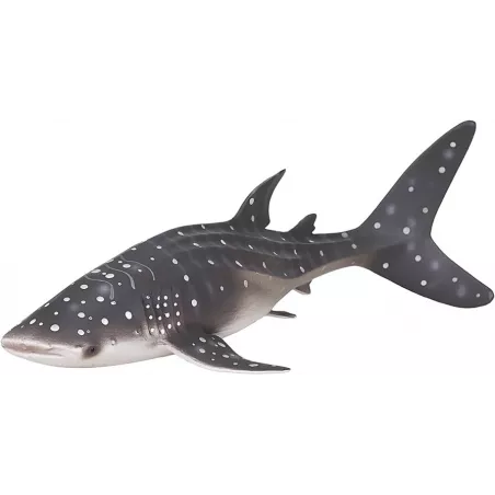 Figura de tiburón ballena Mojo, juguete educativo y realista para niños y coleccionistas.