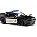Coche de policía de juguete Dodge Challenger SRT Sheriff de Siku con puertas practicables y ruedas de goma.
