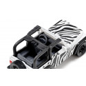 Jeep Wrangler Safari de juguete Siku, miniatura metálica todoterreno con ruedas grandes y enganche.