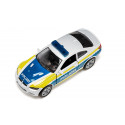 Coche de policía de juguete BMW M3 Coupé de Siku, miniatura metálica con puertas practicables.