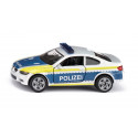 Coche de policía de juguete BMW M3 Coupé de Siku, miniatura metálica con puertas practicables.