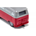 Furgoneta miniatura Volkswagen T1 gris rojizo de metal Siku con puertas practicables
