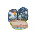 Mochila escolar infantil 3D con relieve de dinosaurios y correas ergonómicas.