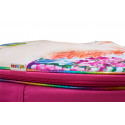 Mochila escolar infantil 3D con relieve de escenario de unicornios de colores y correas acolchadas.