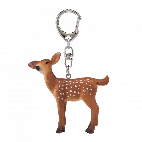 Llavero detallado de Bambi de Disney, accesorio ligero y resistente para organizar llaves.