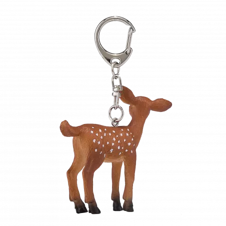 Llavero detallado de Bambi de Disney, accesorio ligero y resistente para organizar llaves.