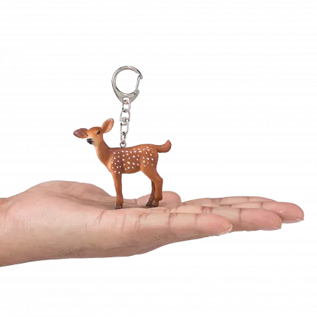 Llavero detallado de Bambi de Disney, accesorio ligero y resistente para organizar llaves.