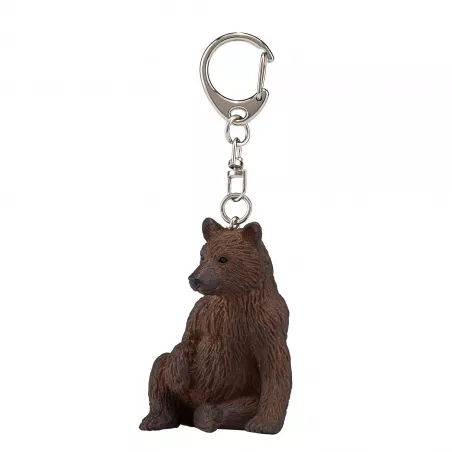 Llavero con forma de oso, diseño compacto y resistente para organizar llaves.